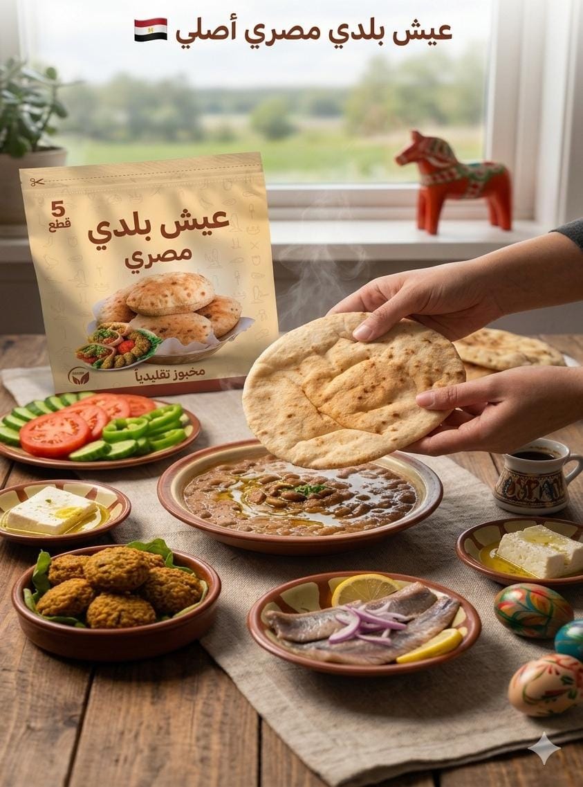 عيش بلدي - 6 أكياس - 30 رغيف